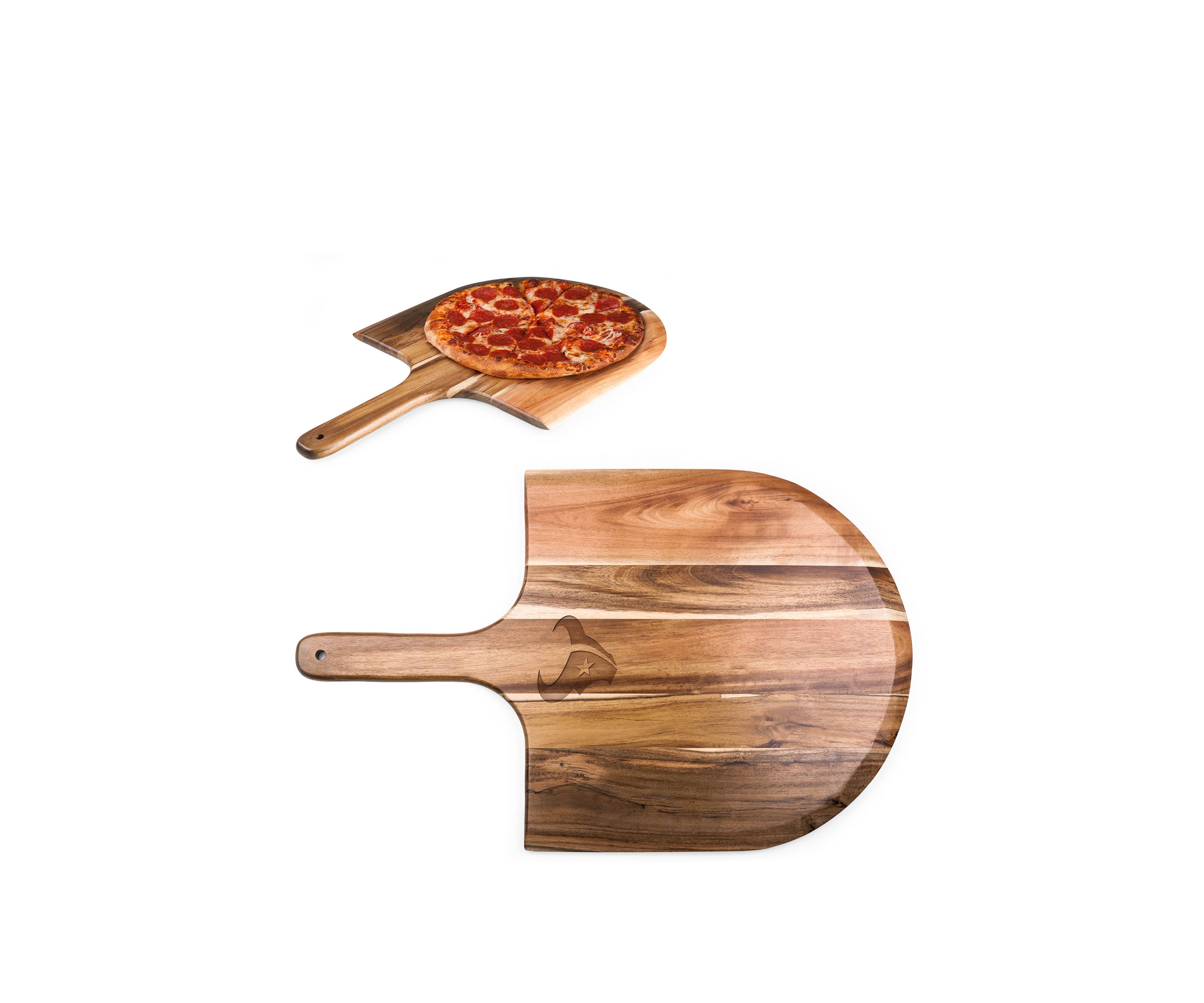 NFL Houston Texans Acacia Pizza Peel Serving Paddle