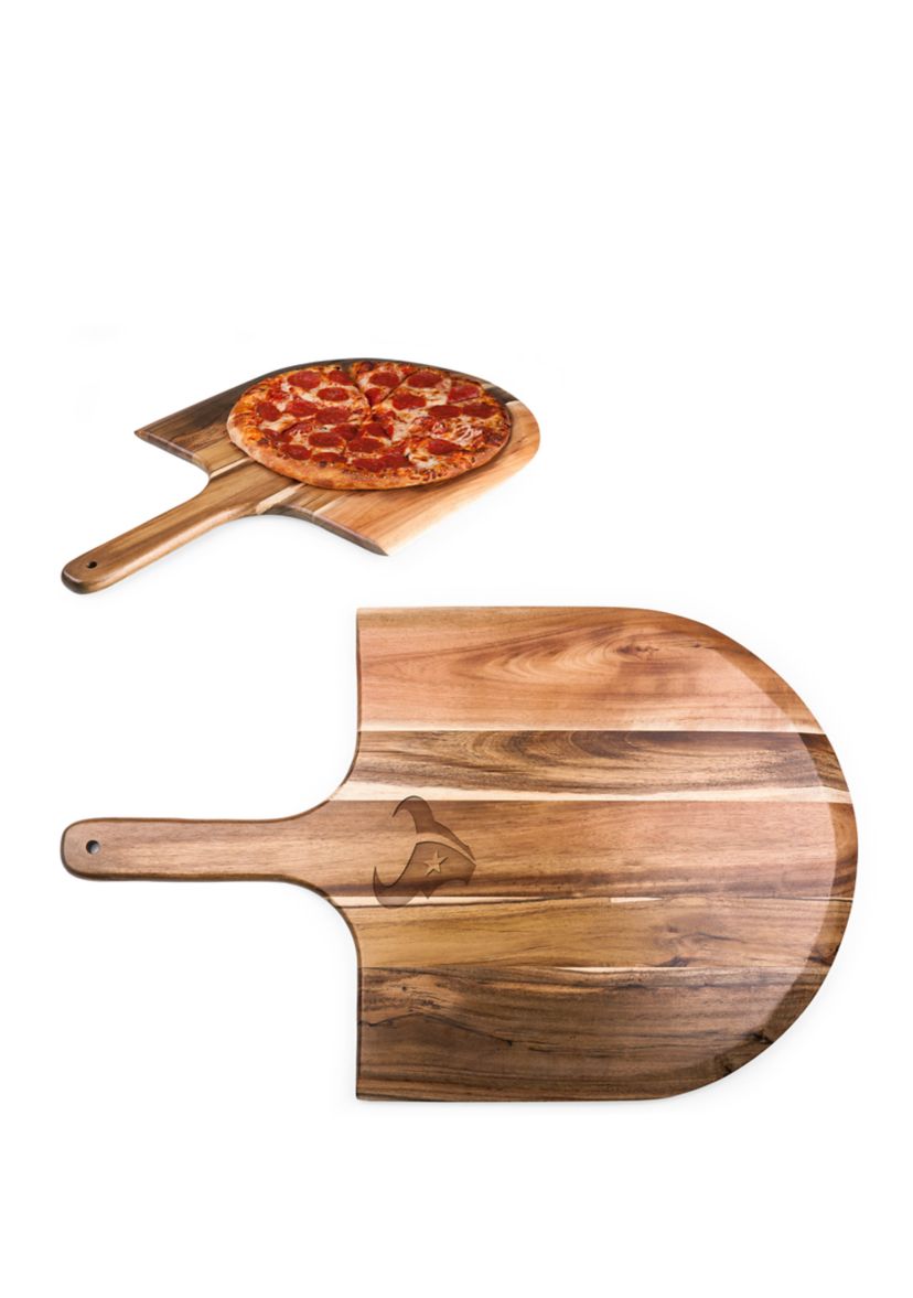 NFL Houston Texans Acacia Pizza Peel Serving Paddle