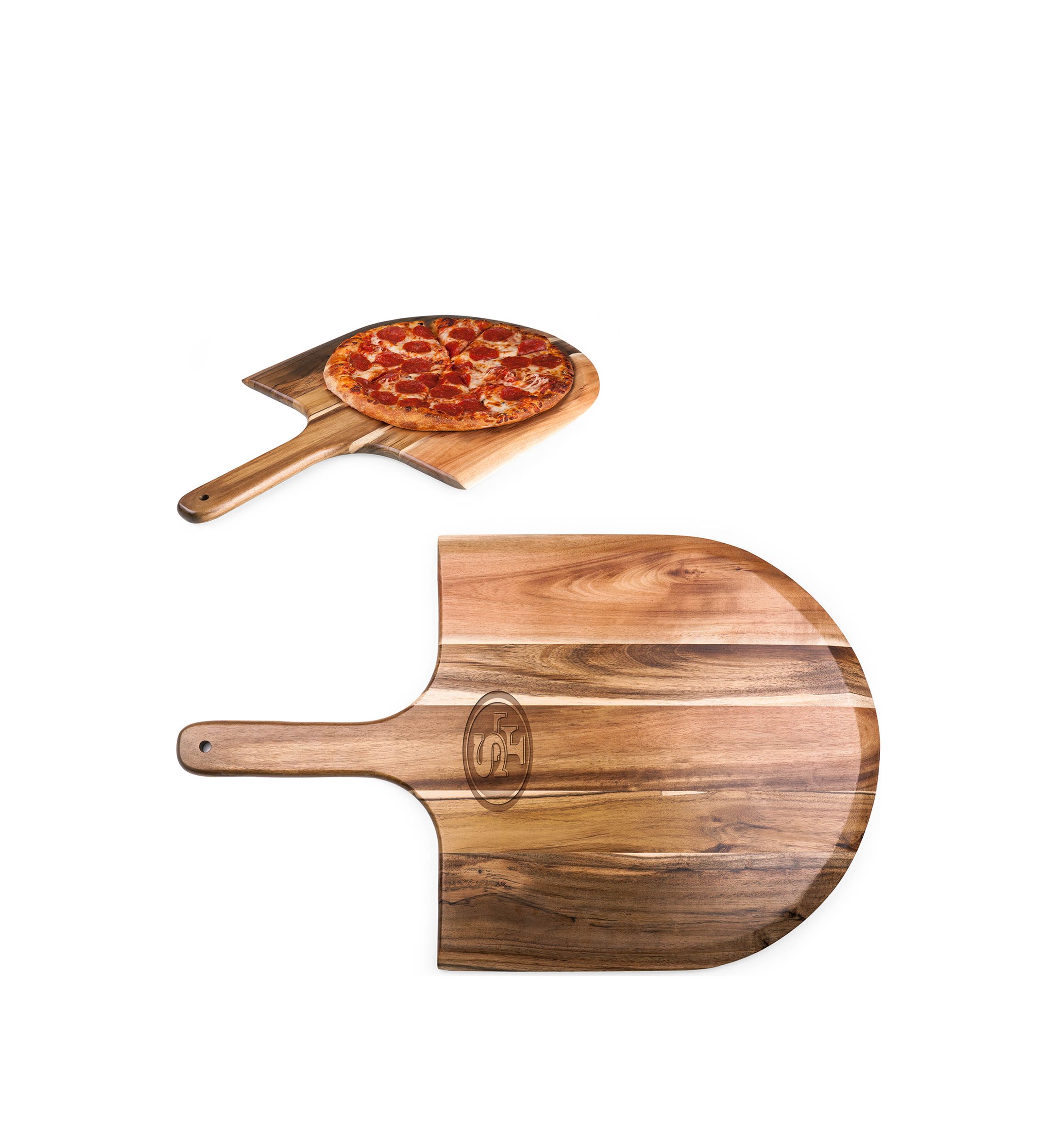 NFL San Francisco 49ers Acacia Pizza Peel Serving Paddle