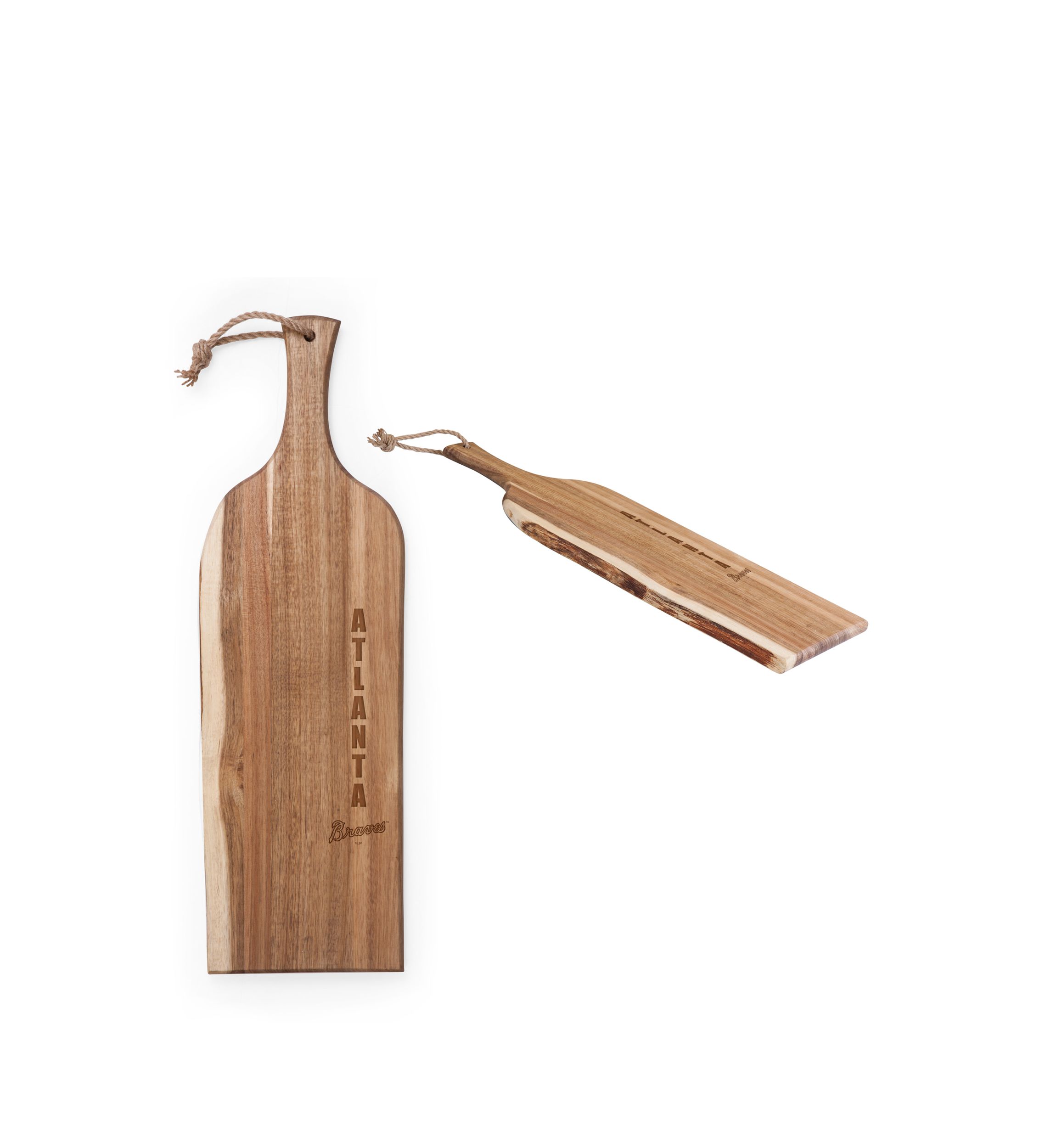 MLB Atlanta Braves Artisan 24 Inch Acacia Serving Plank