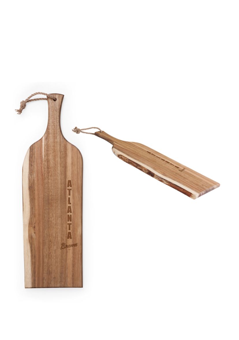 MLB Atlanta Braves Artisan 24 Inch Acacia Serving Plank