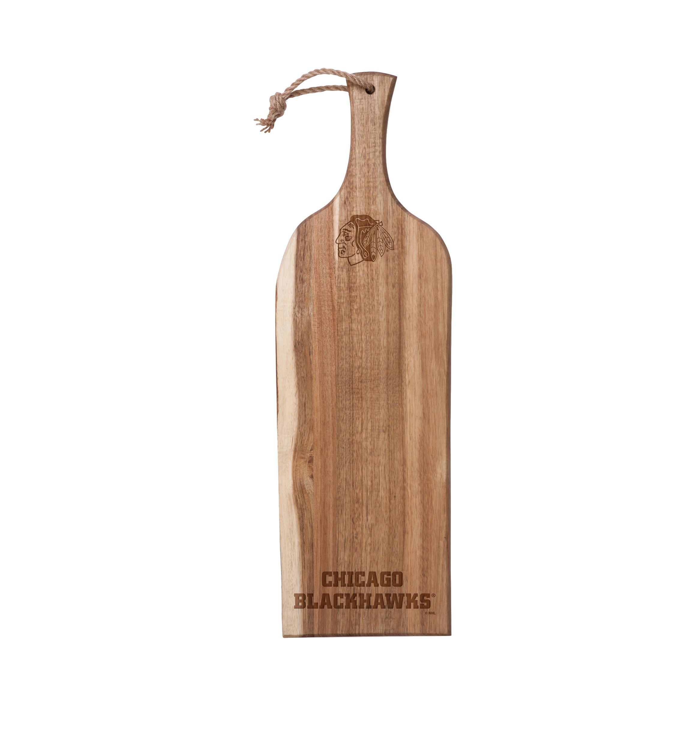 NHL Chicago Blackhawks Artisan 24 Inch Acacia Serving Plank