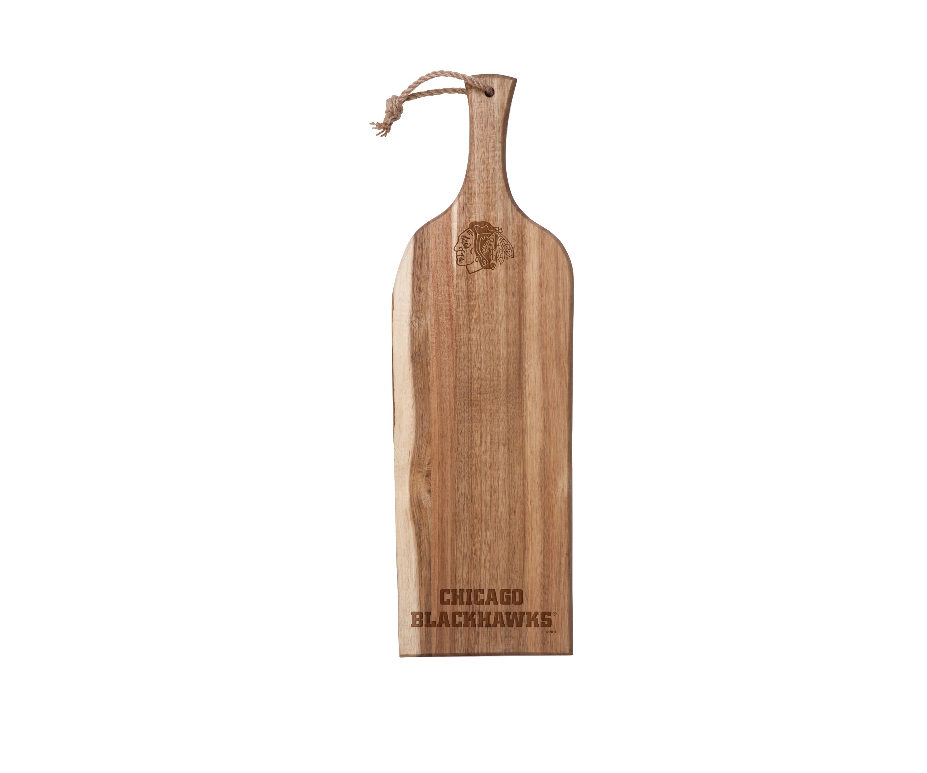 NHL Chicago Blackhawks Artisan 24 Inch Acacia Serving Plank
