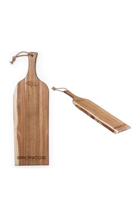 Toscana NFL Denver Broncos Artisan 24 Inch Acacia Serving Plank & Cutting Board