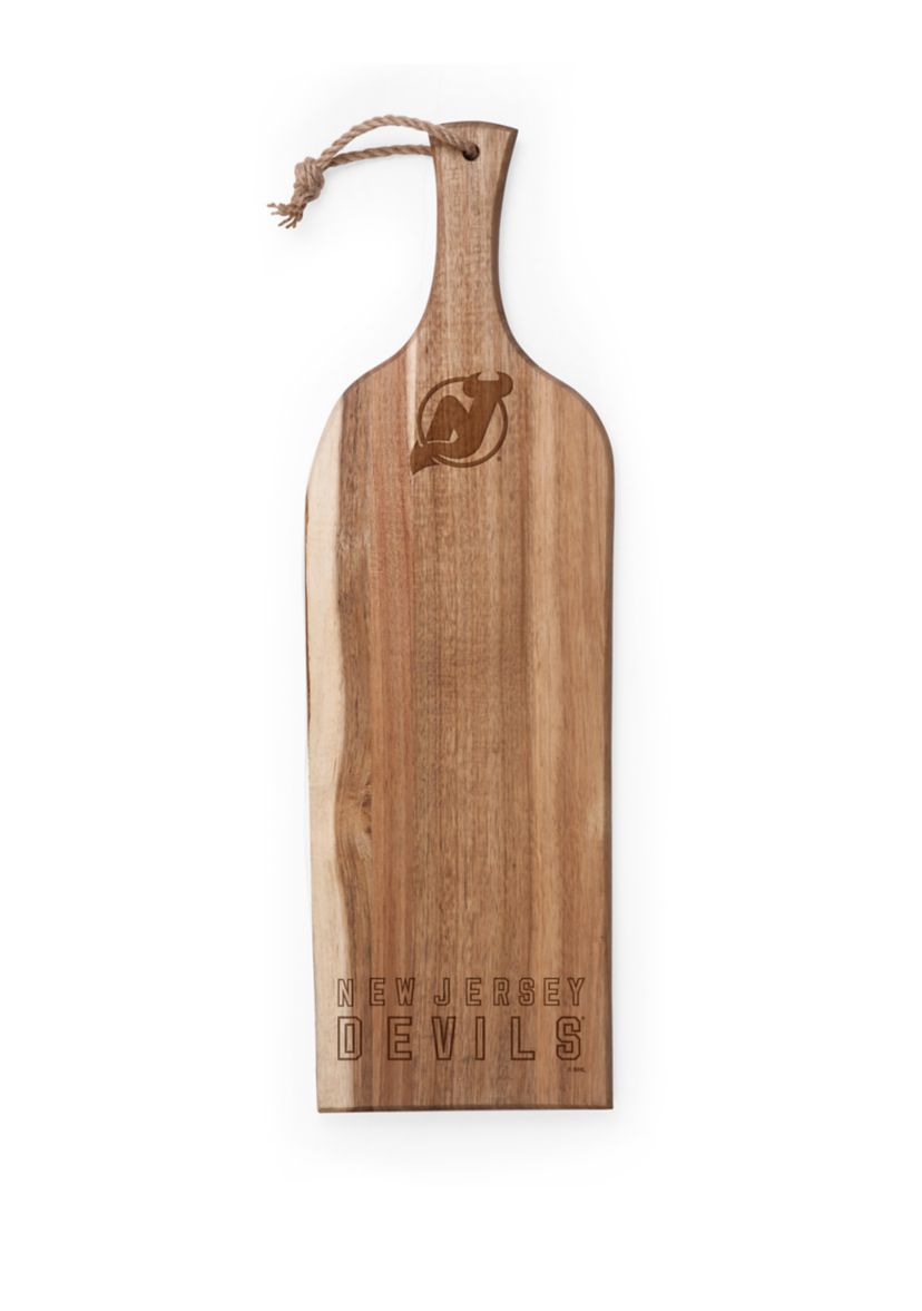 NHL New Jersey Devils Artisan 24 Inch Acacia Serving Plank