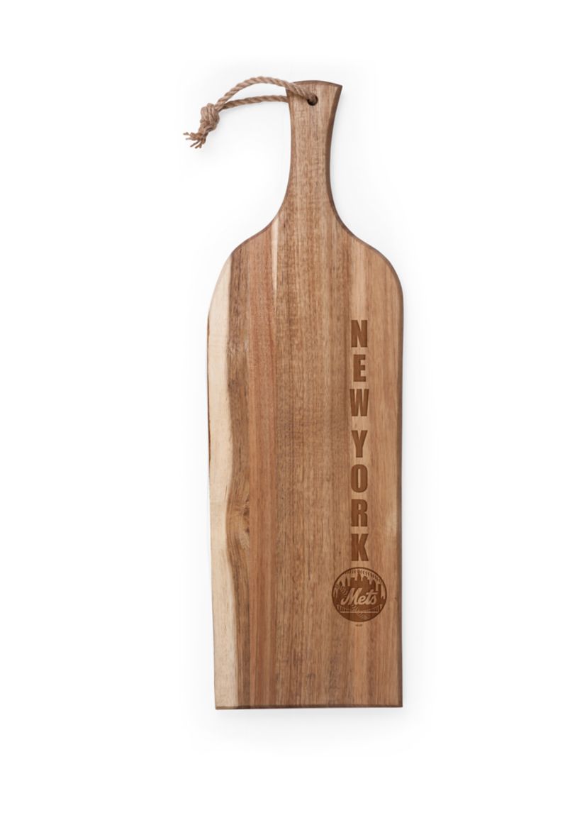 MLB New York Mets Artisan 24 Inch Acacia Serving Plank