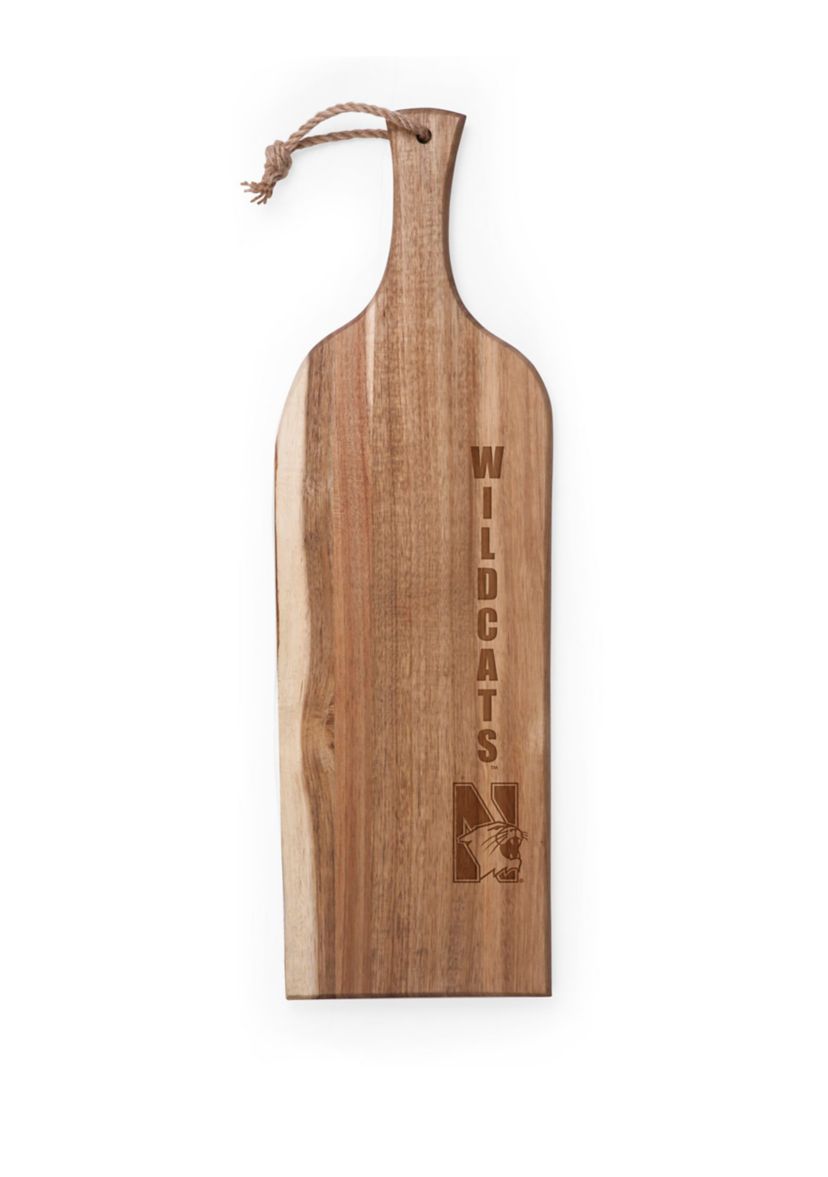 NCAA Northwestern Wildcats Artisan 24 Inch Acacia Serving Plank & Cutting Board
