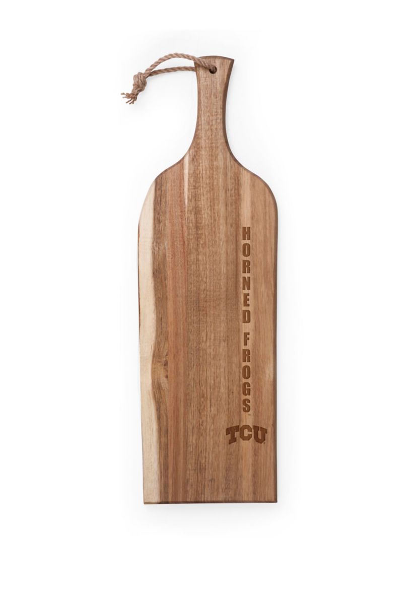 NCAA TCU Horned Frogs Artisan 24 Inch Acacia Serving Plank & Cutting Board