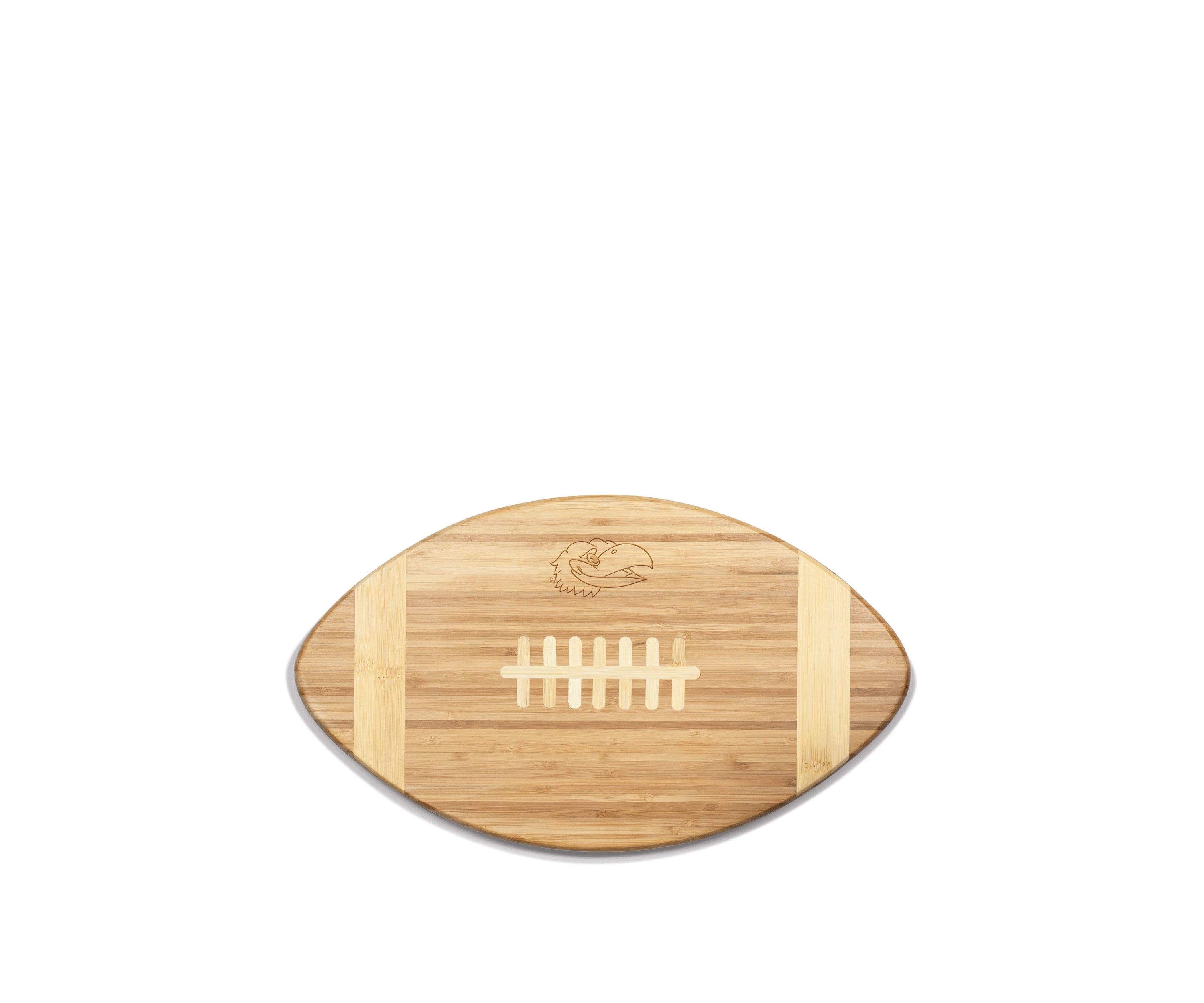 NCAA Kansas Jayhawks Touchdown! Football Cutting Board & Serving Tray