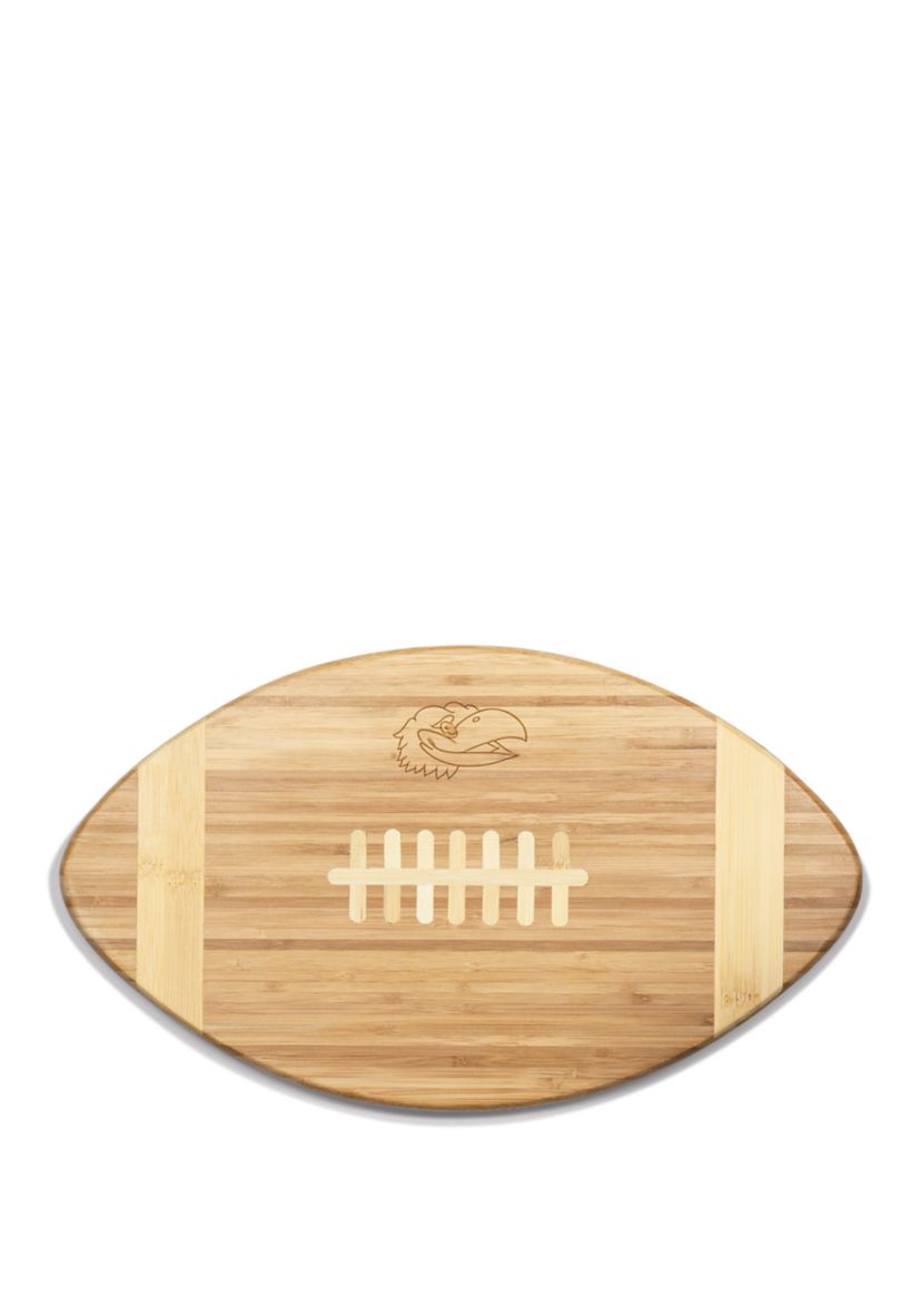 NCAA Kansas Jayhawks Touchdown! Football Cutting Board & Serving Tray