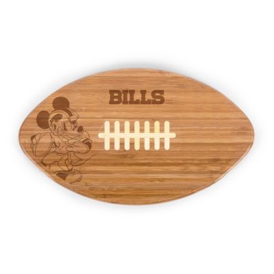 Toscana Disney NFL Cobrand Buffalo Bills Mickey Mouse Touchdown! Pro Football Cutting Board & Serving Tray, Brown