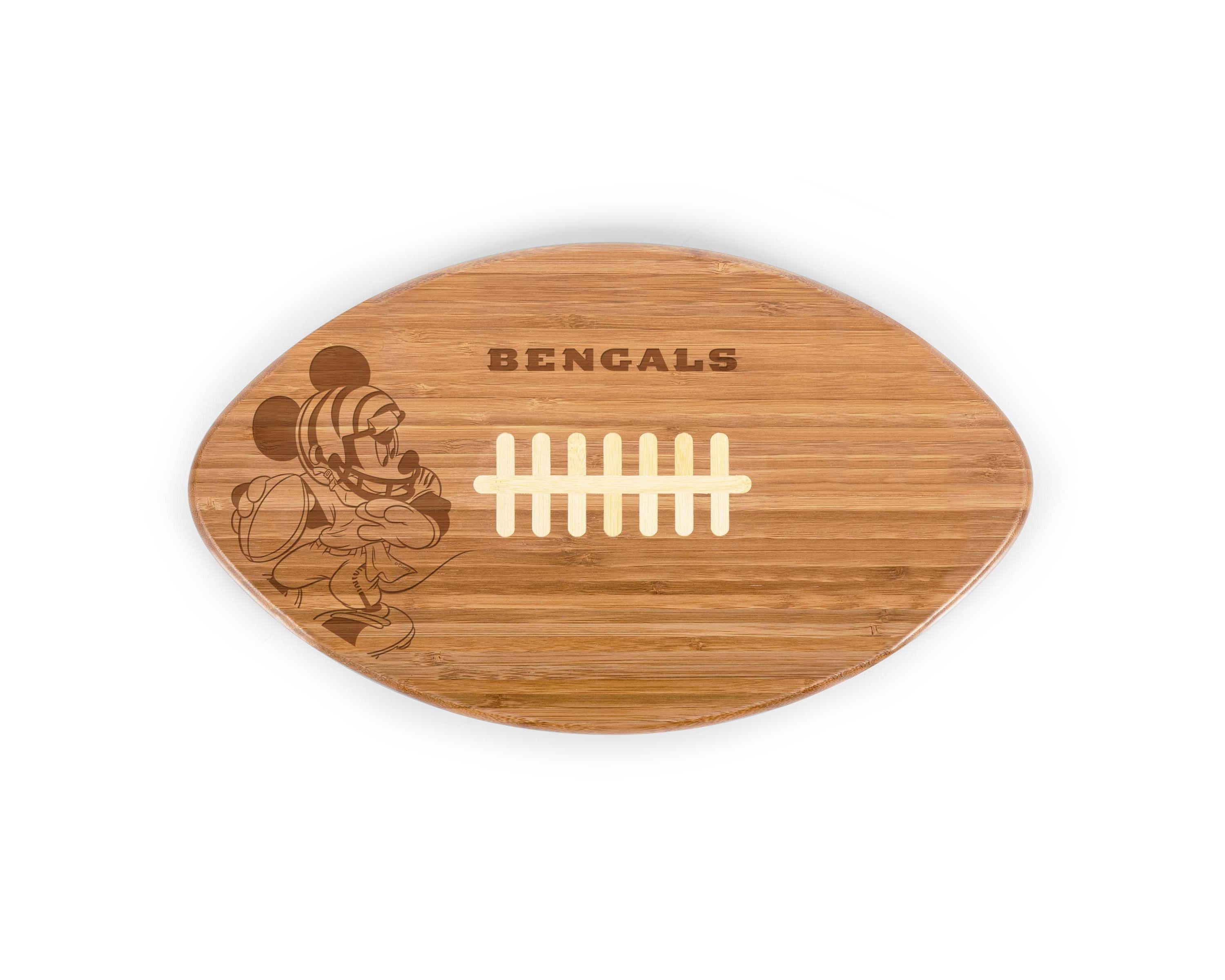 Disney NFL Cobrand Cincinnati Bengals Mickey Mouse Touchdown! Pro Football Cutting Board & Serving Tray