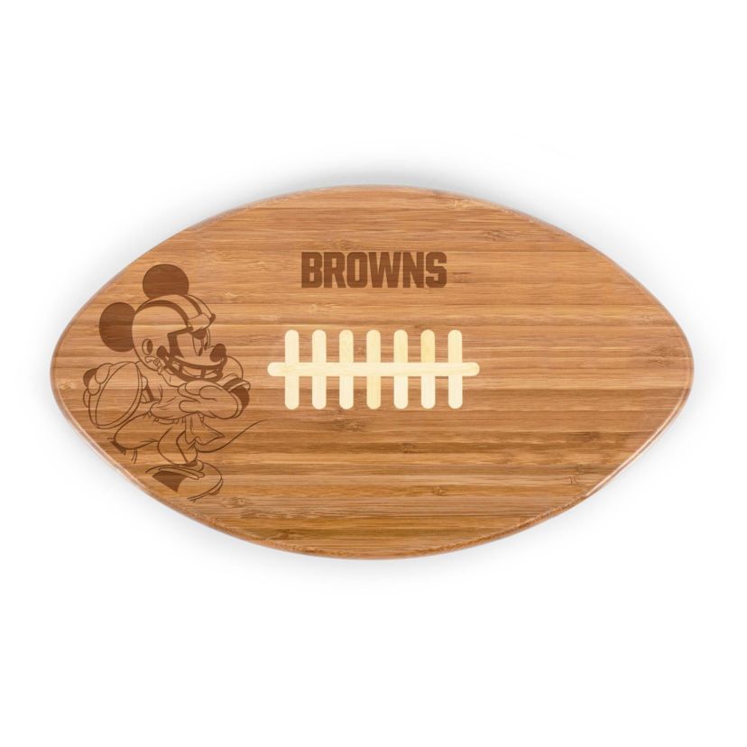 Disney NFL Cobrand Cleveland Browns Mickey Mouse Touchdown! Pro Football Cutting Board & Serving Tray