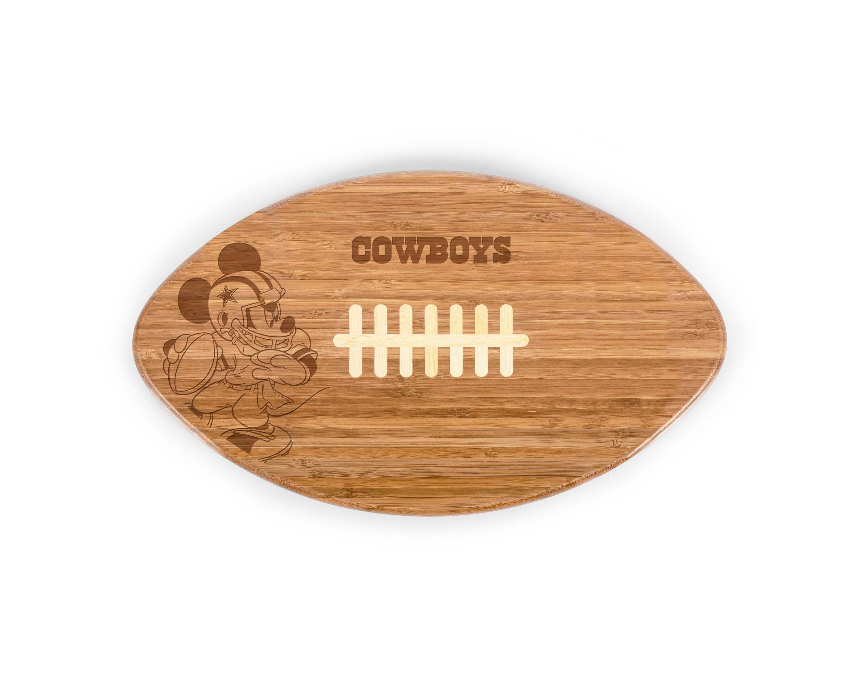 Disney NFL Cobrand Dallas Cowboys Mickey Mouse Touchdown! Pro Football Cutting Board & Serving Tray