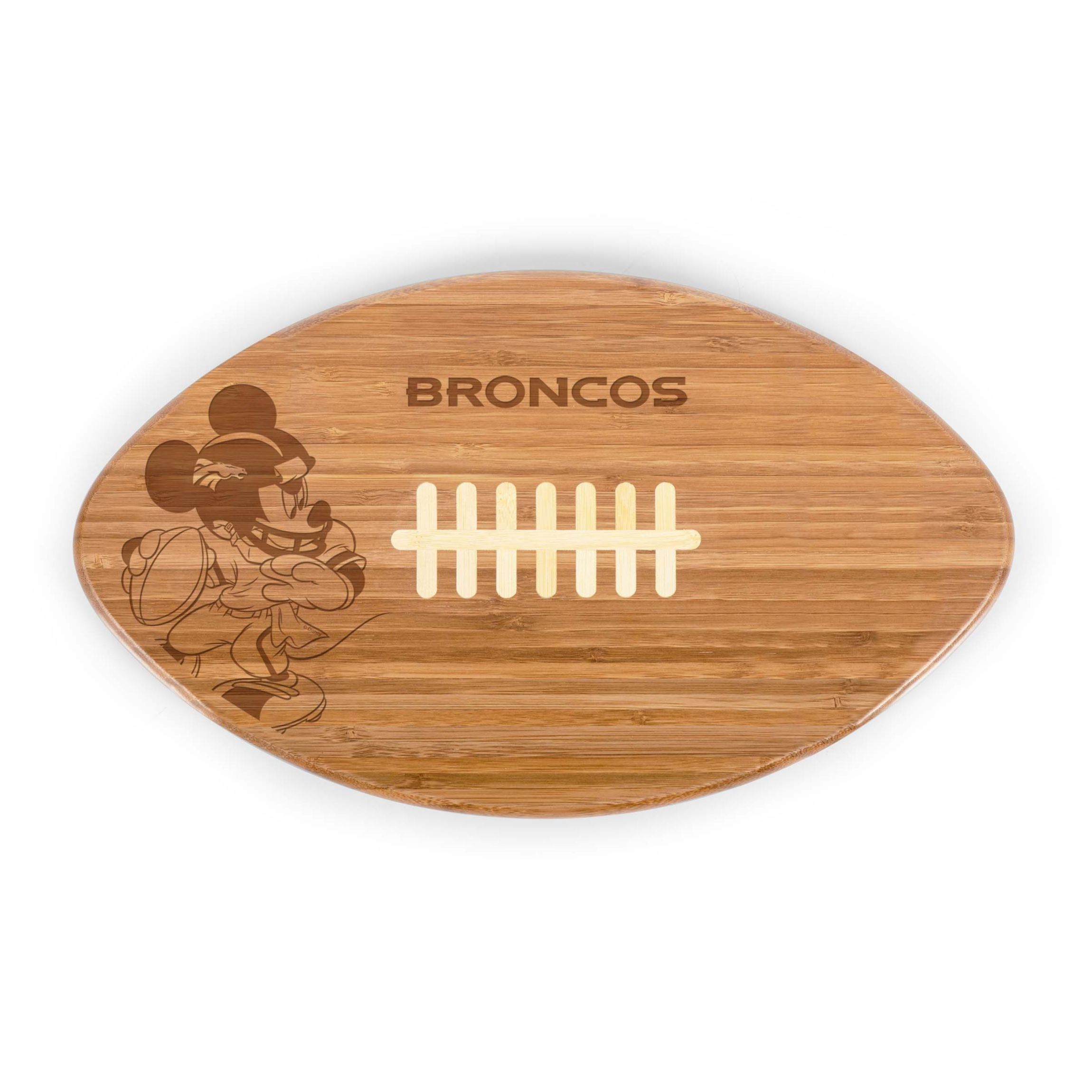Disney NFL Cobrand Denver Broncos Mickey Mouse Touchdown! Pro Football Cutting Board & Serving Tray