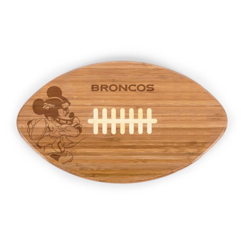 Disney NFL Cobrand Denver Broncos Mickey Mouse Touchdown! Pro Football Cutting Board & Serving Tray