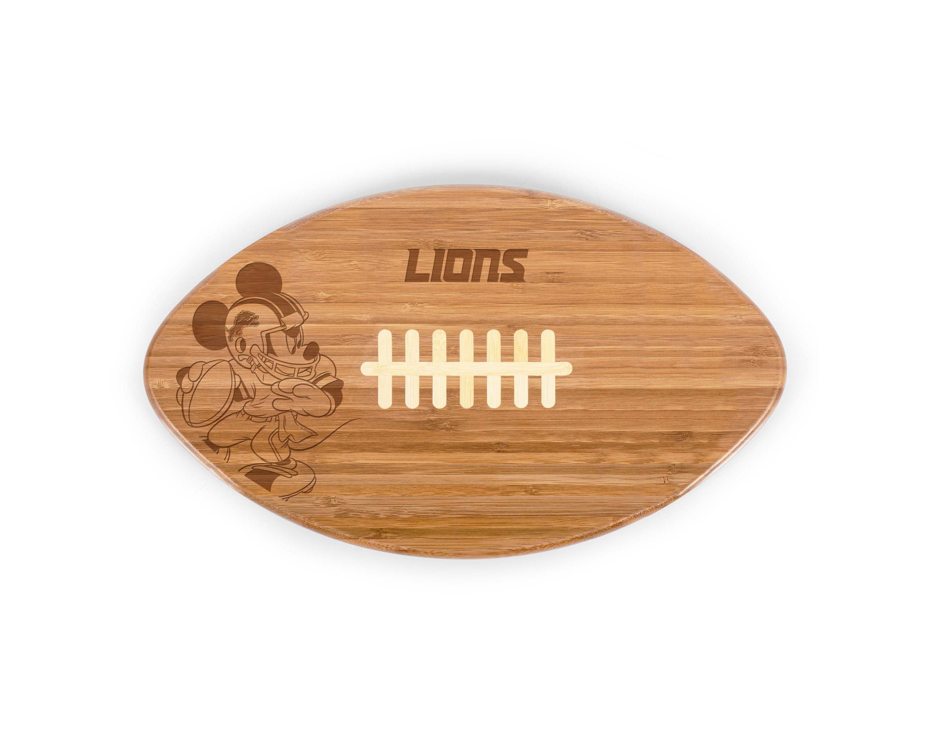 Disney NFL Cobrand Detroit Lions Mickey Mouse Touchdown! Pro Football Cutting Board & Serving Tray