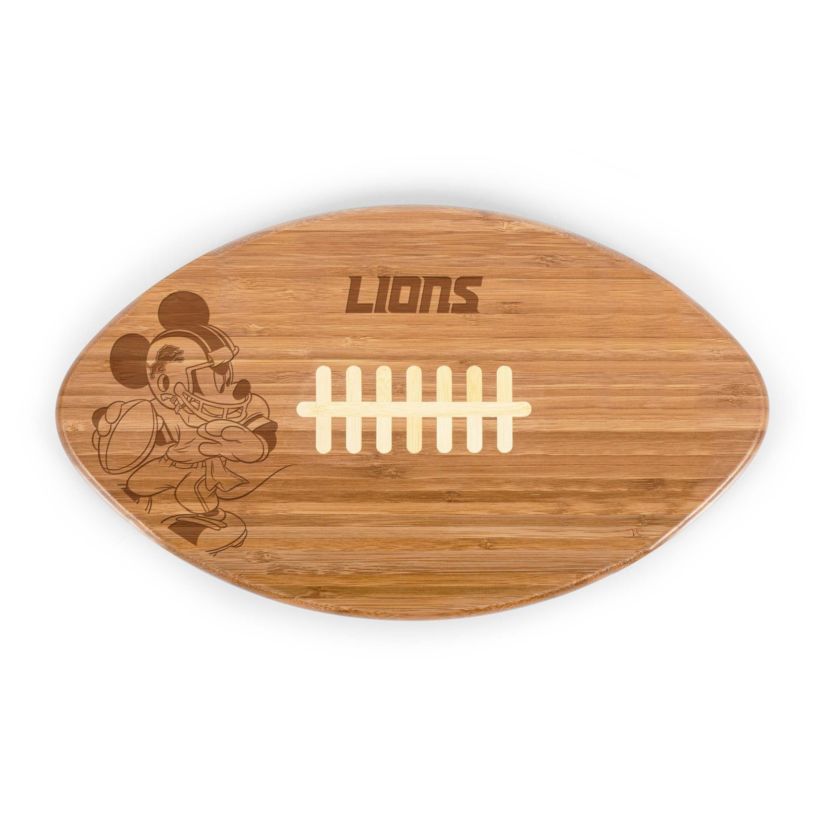 Disney NFL Cobrand Detroit Lions Mickey Mouse Touchdown! Pro Football Cutting Board & Serving Tray
