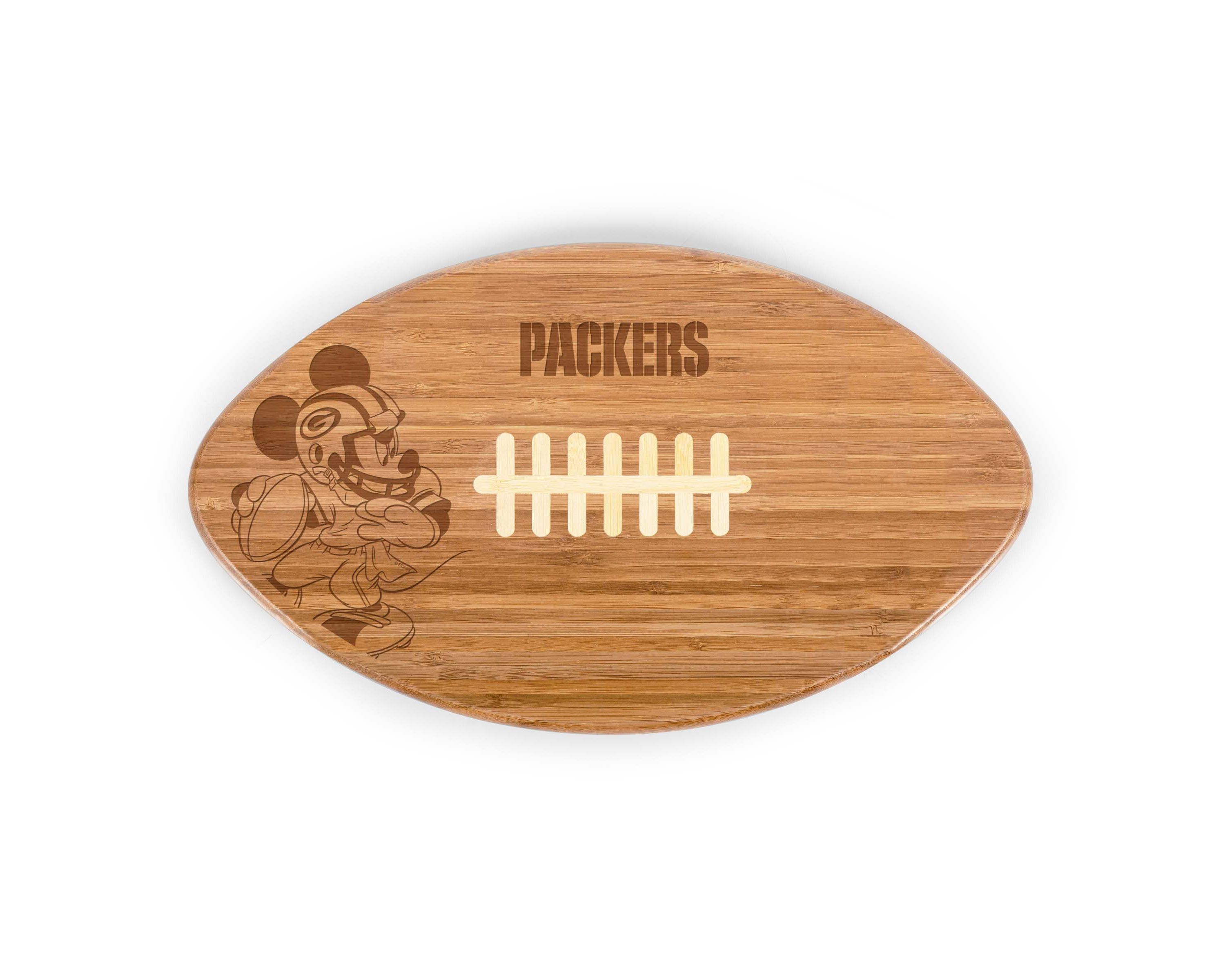 Disney NFL Cobrand Green Bay Packers Mickey Mouse Touchdown! Pro Football Cutting Board & Serving Tray