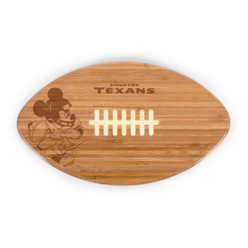 Disney NFL Cobrand Houston Texans Mickey Mouse Touchdown! Pro Football Cutting Board & Serving Tray