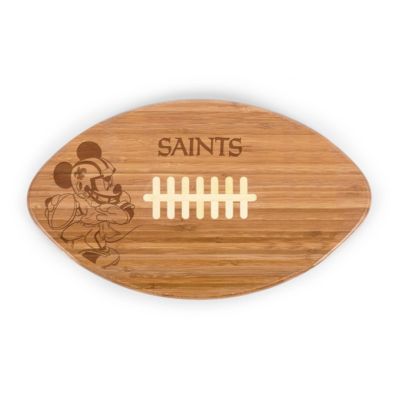 Toscana Disney NFL Cobrand New Orleans Saints Mickey Mouse Touchdown! Pro Football Cutting Board & Serving Tray, Brown