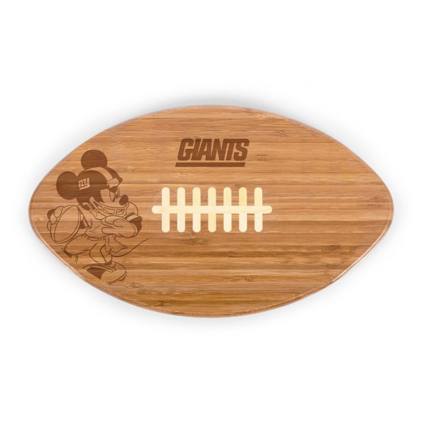 Disney NFL Cobrand New York Giants Mickey Mouse Touchdown! Pro Football Cutting Board & Serving Tray