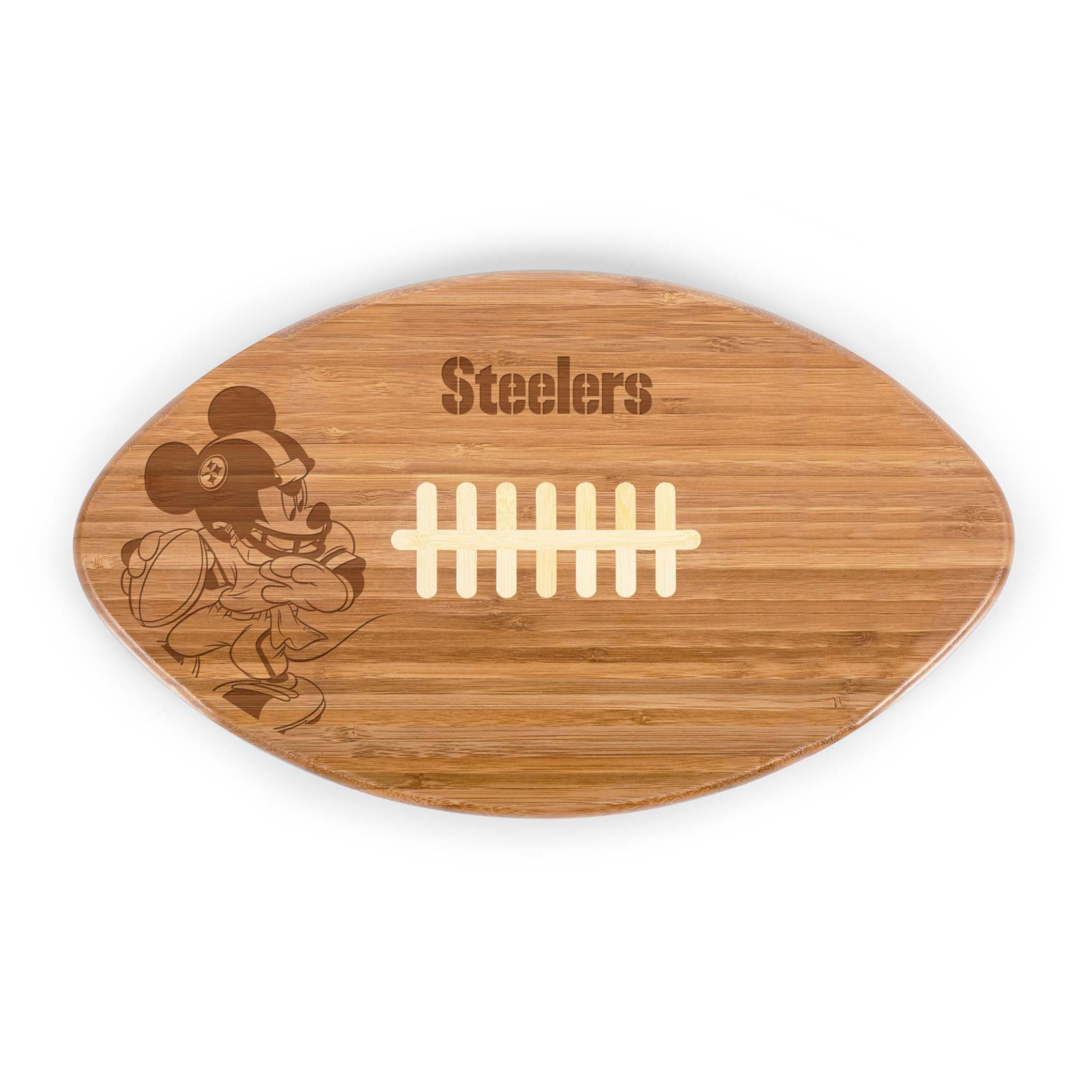 Disney NFL Cobrand Pittsburgh Steelers Mickey Mouse Touchdown! Pro Football Cutting Board & Serving Tray