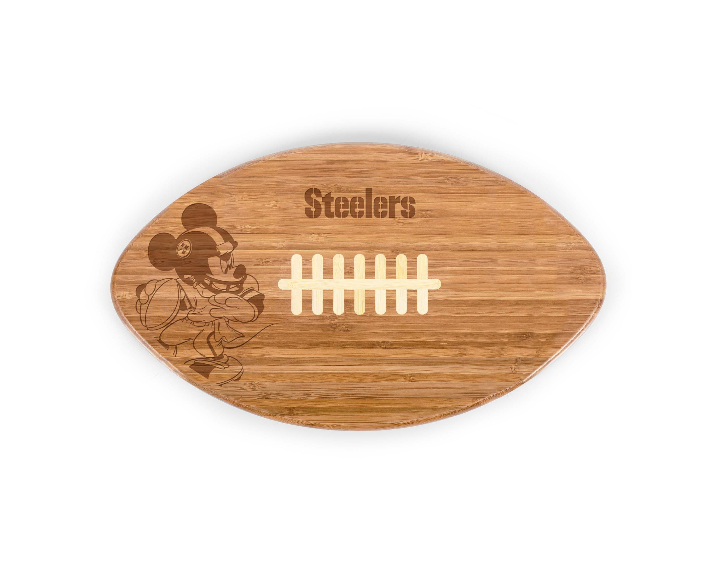 Disney NFL Cobrand Pittsburgh Steelers Mickey Mouse Touchdown! Pro Football Cutting Board & Serving Tray