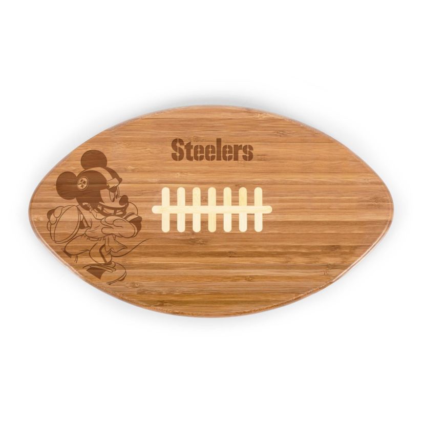 Disney NFL Cobrand Pittsburgh Steelers Mickey Mouse Touchdown! Pro Football Cutting Board & Serving Tray
