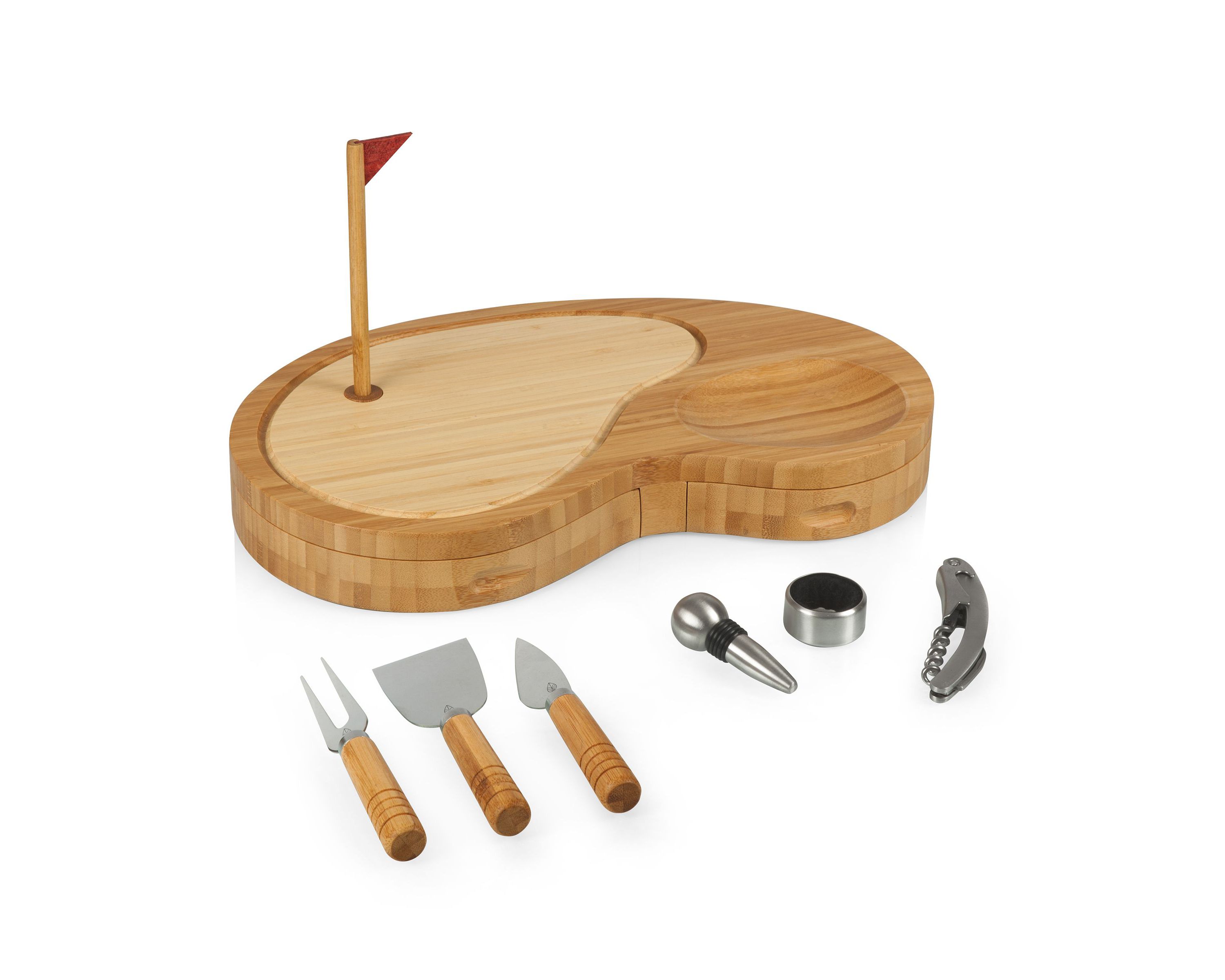Sand Trap Golf Cheese Cutting Board & Tools Set