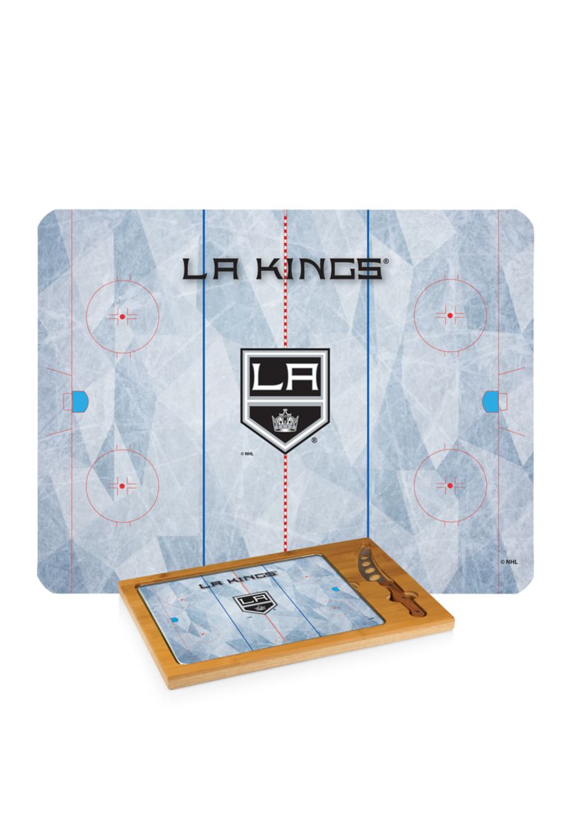 NHL Los Angeles Kings Icon Glass Top Cutting Board & Knife Set