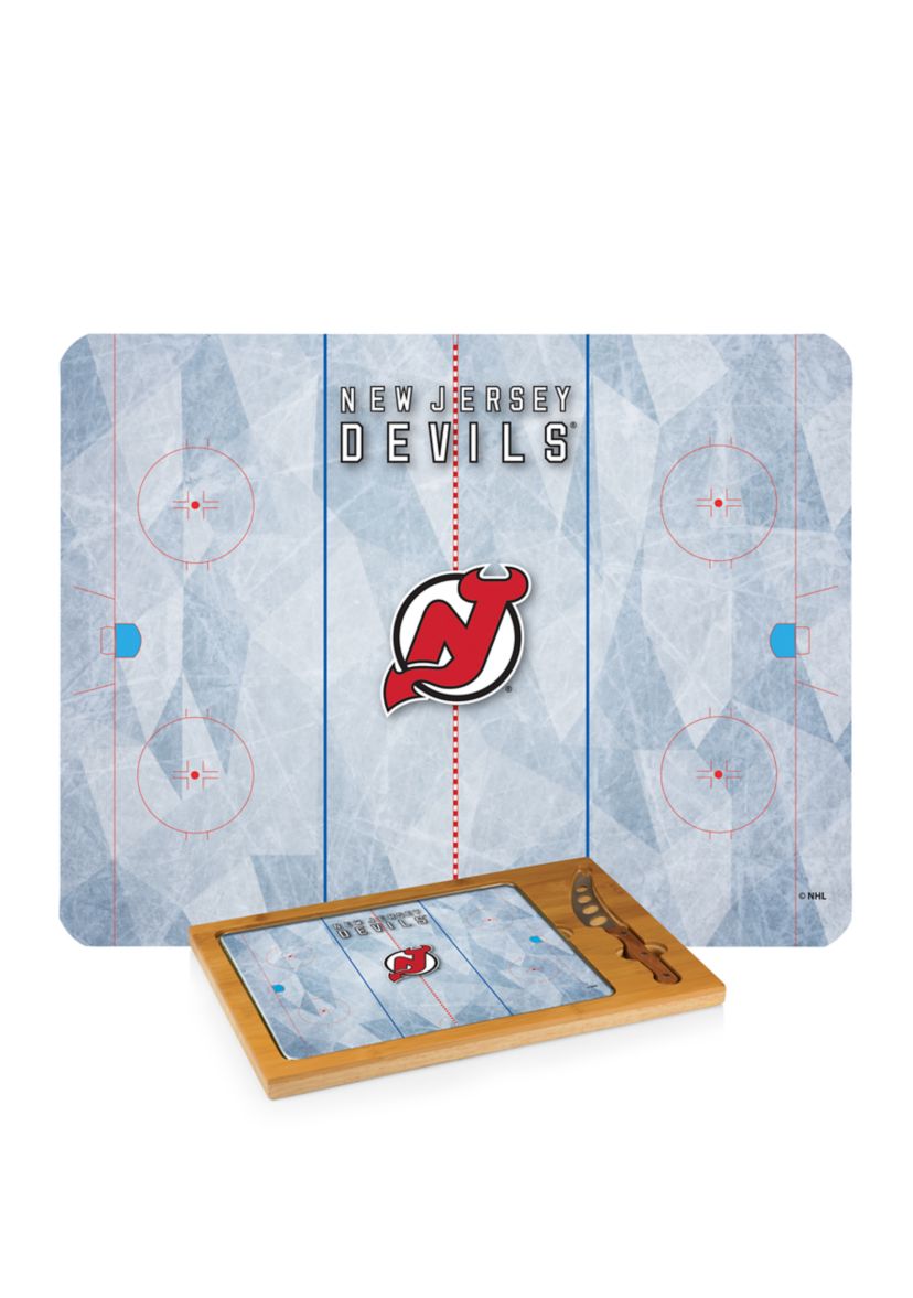 NHL New Jersey Devils Icon Glass Top Cutting Board & Knife Set