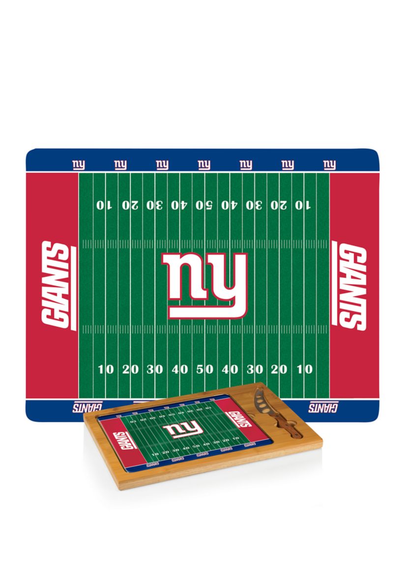 NFL New York Giants Icon Glass Top Cutting Board & Knife Set
