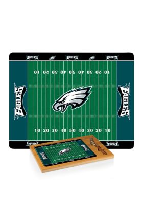 Toscana NFL Philadelphia Eagles Icon Glass Top Cutting Board & Knife Set