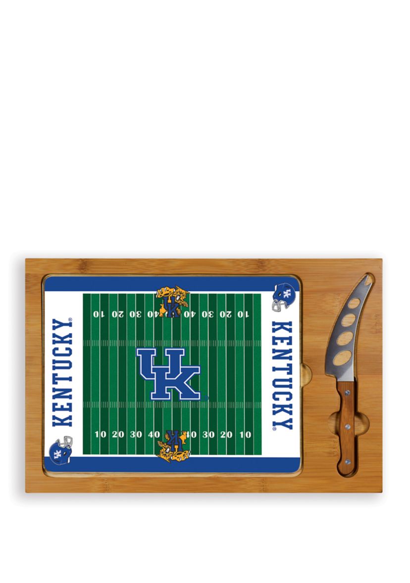 NCAA Kentucky Wildcats Icon Glass Top Cutting Board & Knife Set