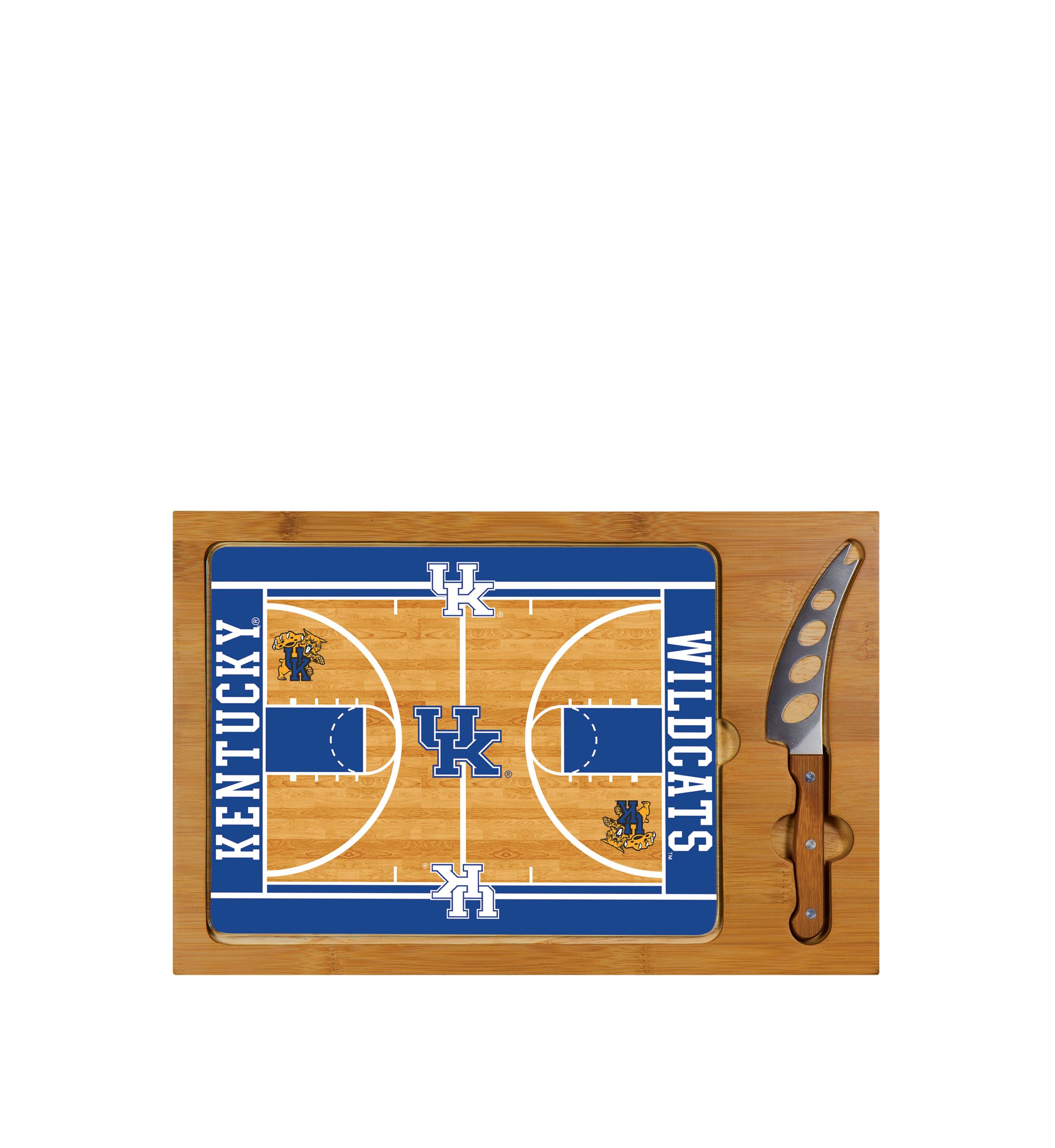 NCAA Kentucky Wildcats Icon Glass Top Cutting Board & Knife Set