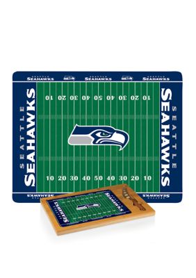 Toscana NFL Seattle Seahawks Icon Glass Top Cutting Board & Knife Set
