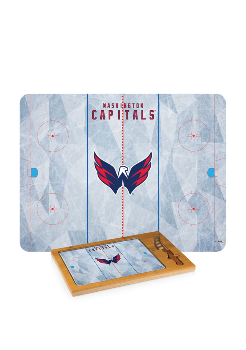 NHL Washington Capitals Icon Glass Top Cutting Board & Knife Set