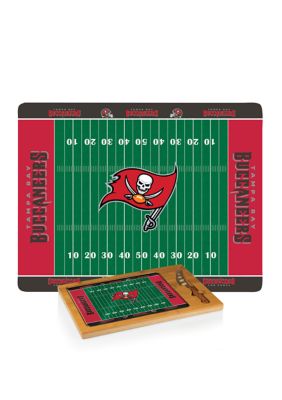 Toscana NFL Tampa Bay Buccaneers Icon Glass Top Cutting Board & Knife Set