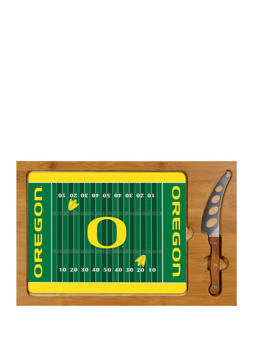 NCAA Oregon Ducks Icon Glass Top Cutting Board & Knife Set
