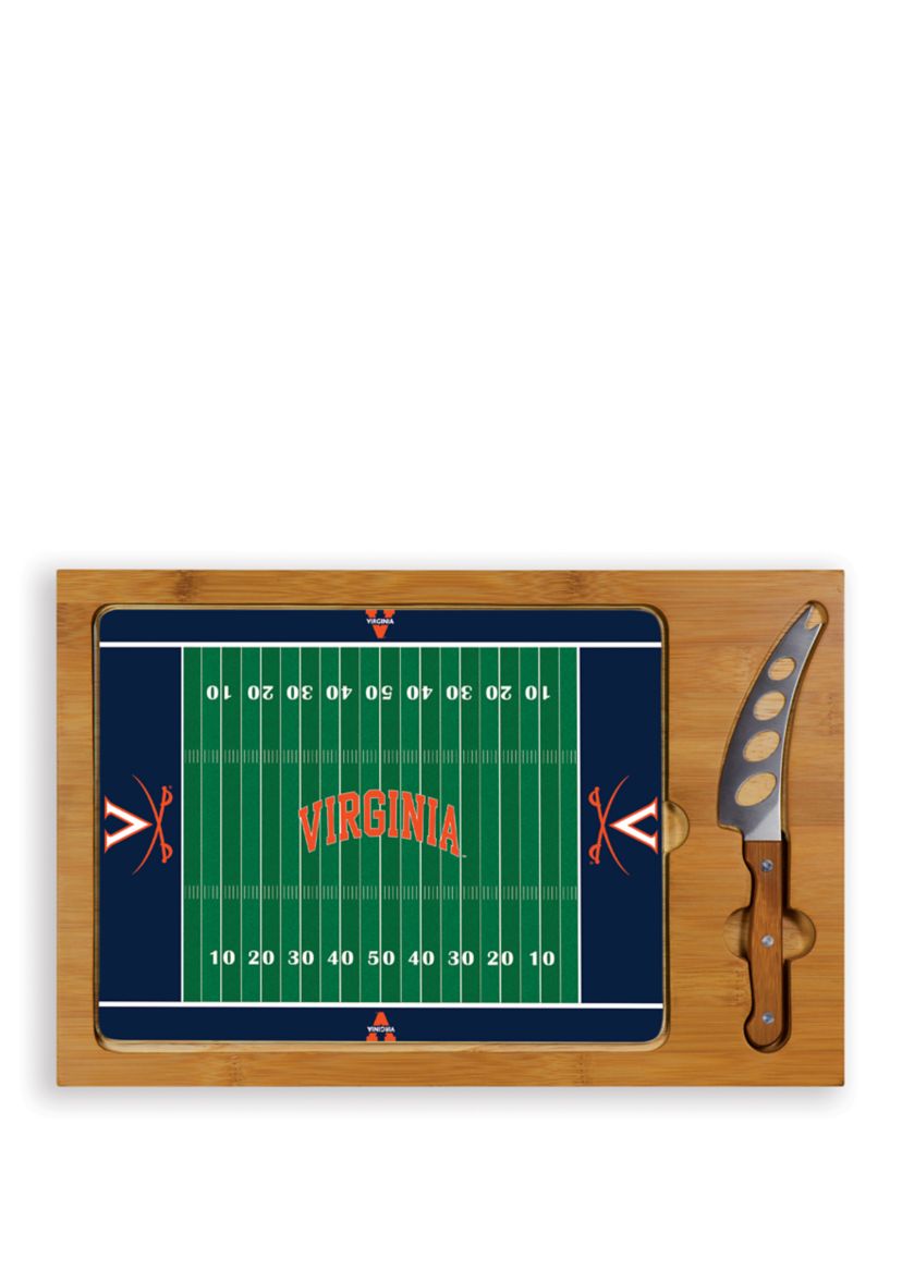 NCAA Virginia Cavaliers Icon Glass Top Cutting Board & Knife Set