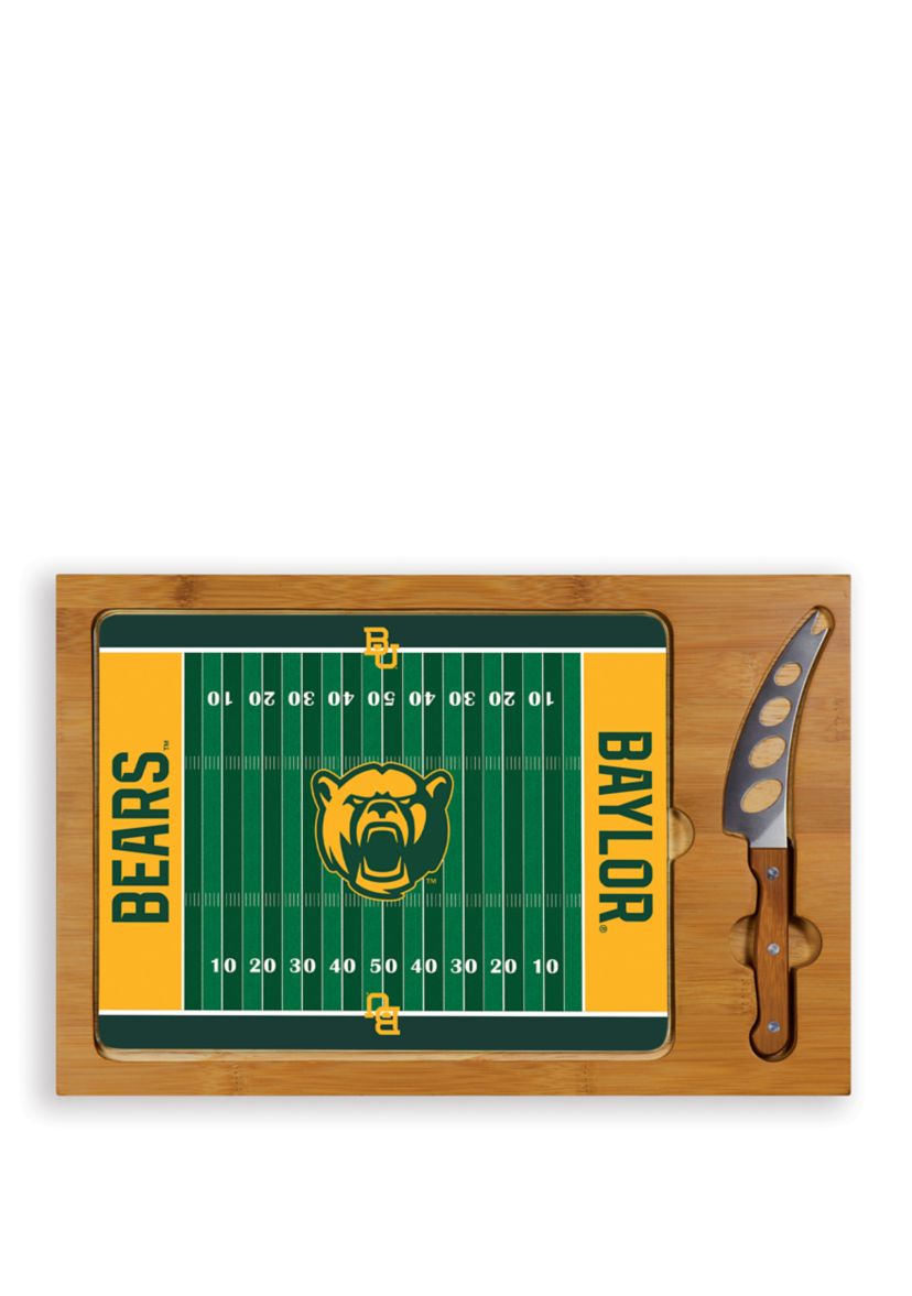 NCAA Baylor Bears Icon Glass Top Cutting Board & Knife Set