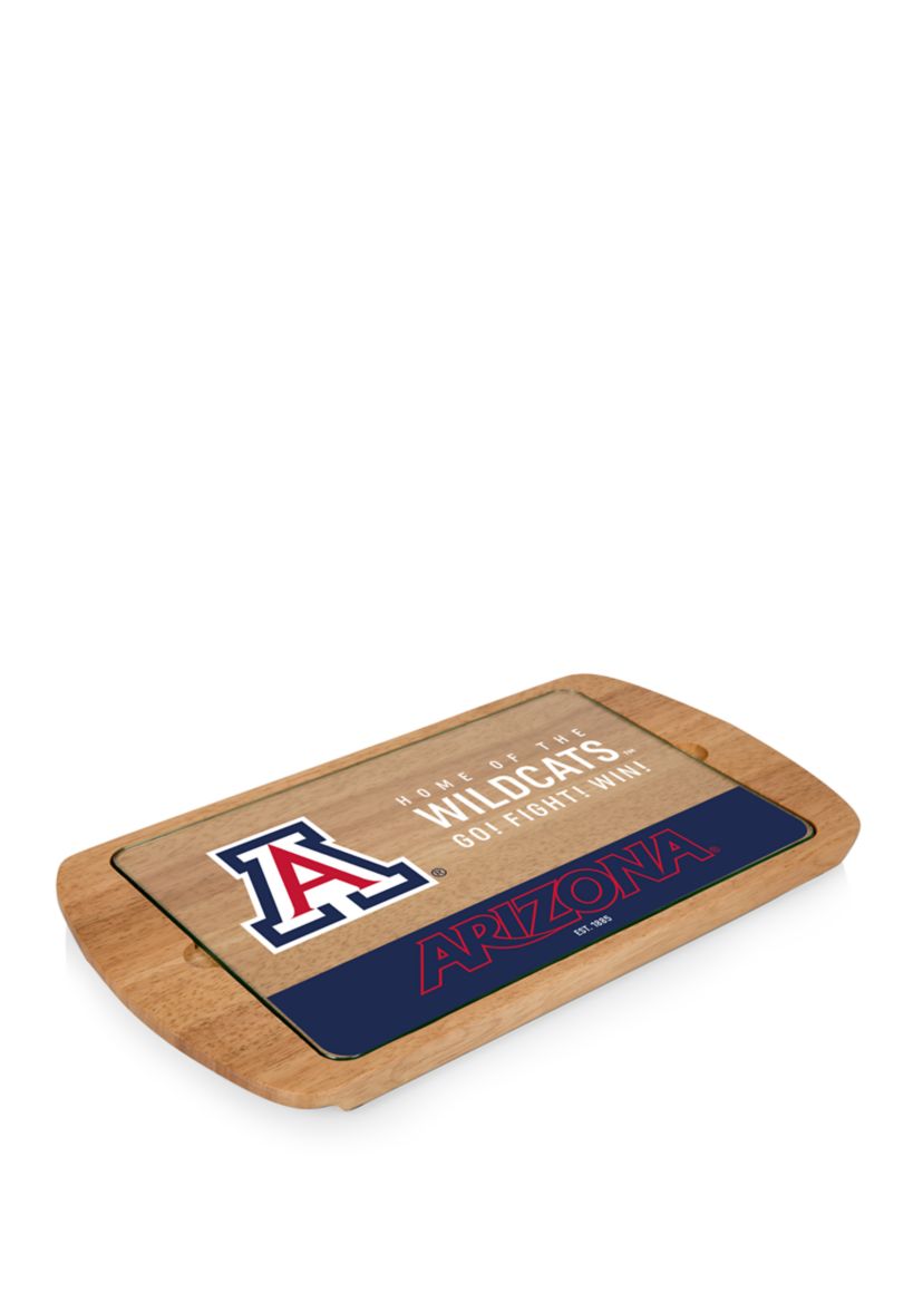 NCAA Arizona Wildcats Billboard Glass Top Serving Tray