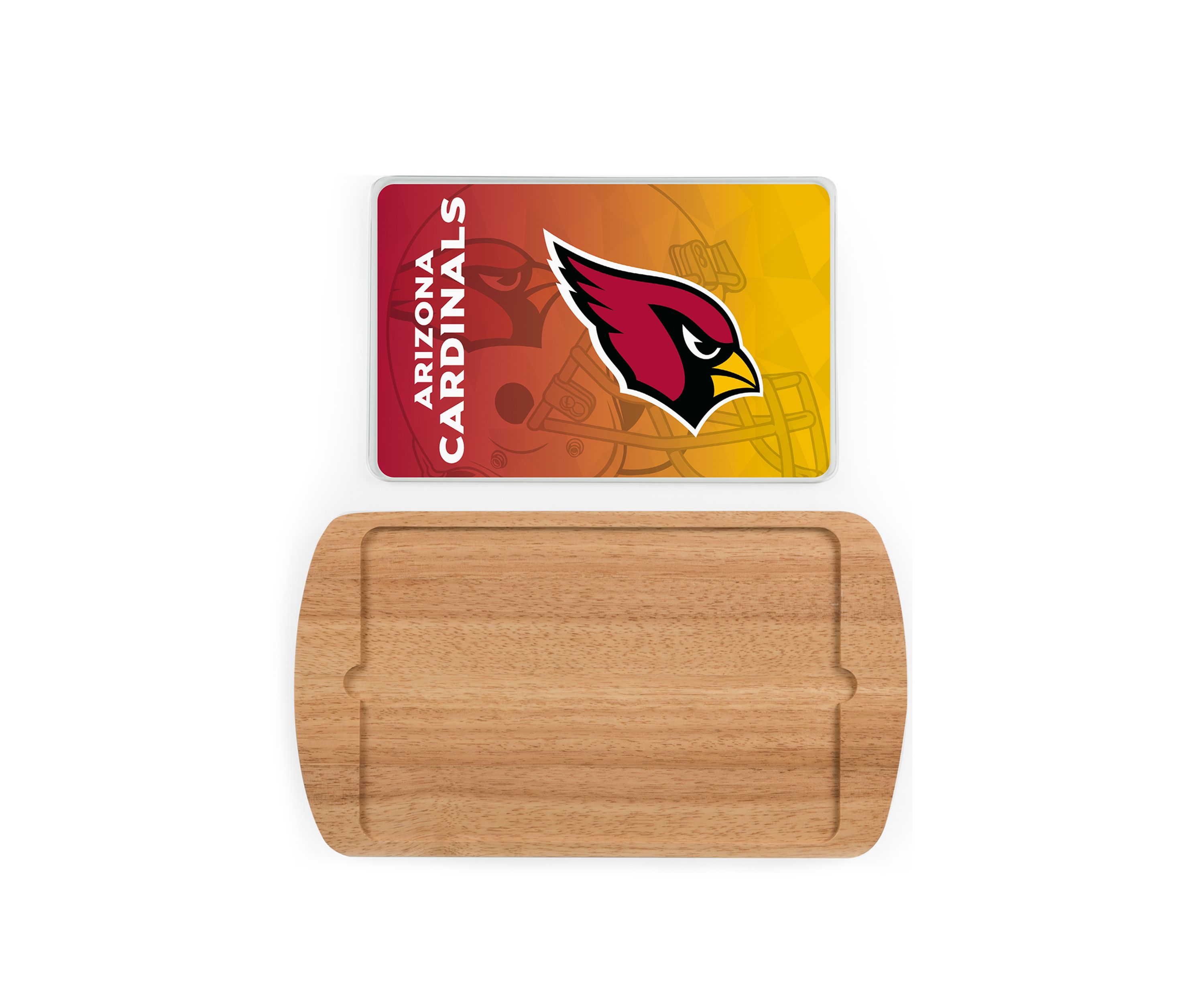 NFL Arizona Cardinals Billboard Glass Top Serving Tray