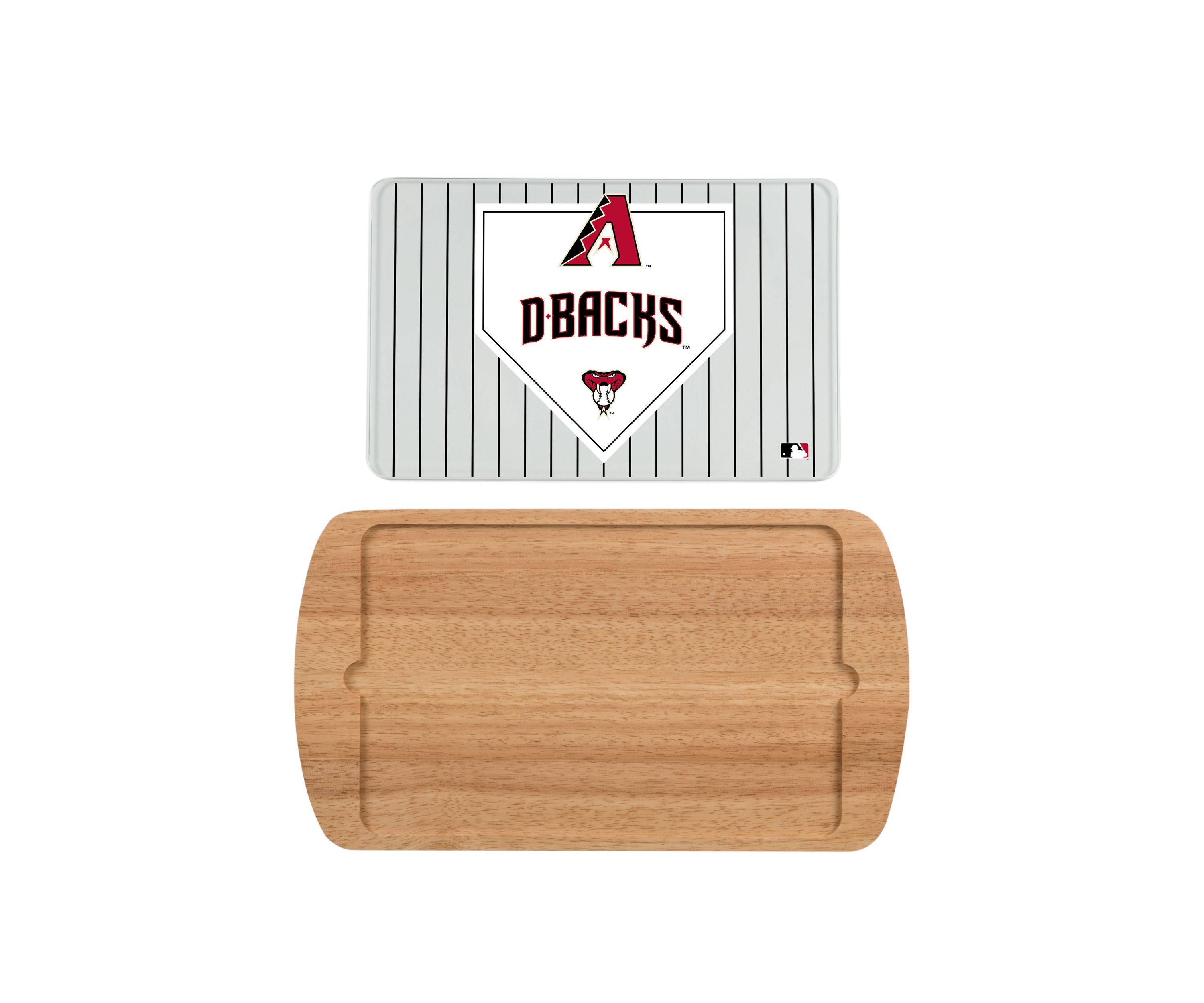 MLB Arizona Diamondbacks Billboard Glass Top Serving Tray