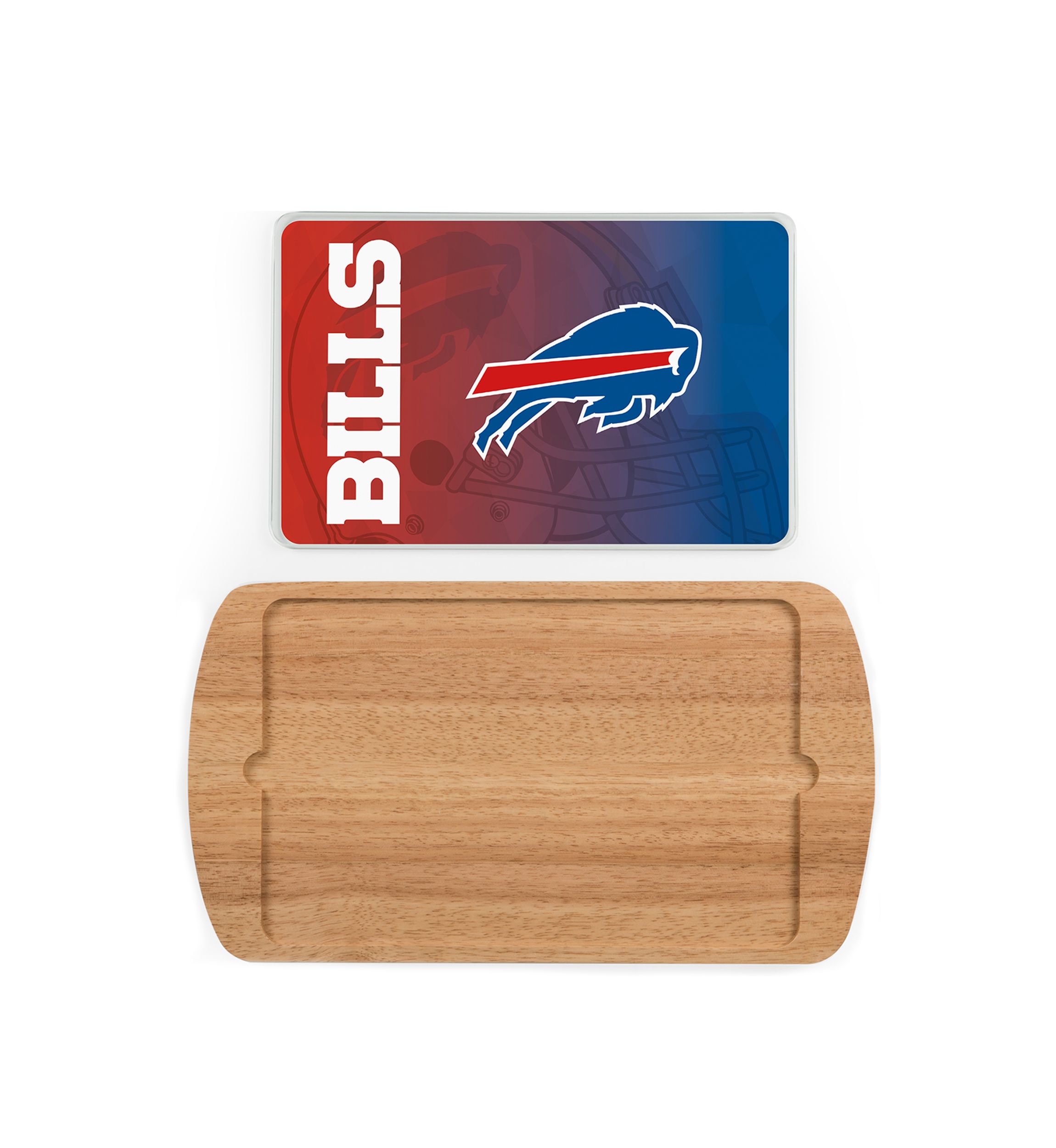 NFL Buffalo Bills Billboard Glass Top Serving Tray
