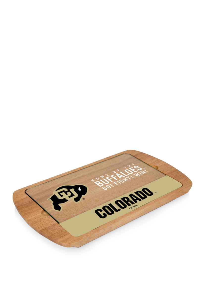 NCAA Colorado Buffaloes Billboard Glass Top Serving Tray