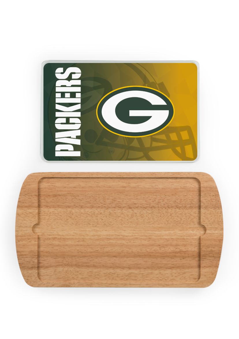 NFL Green Bay Packers Billboard Glass Top Serving Tray