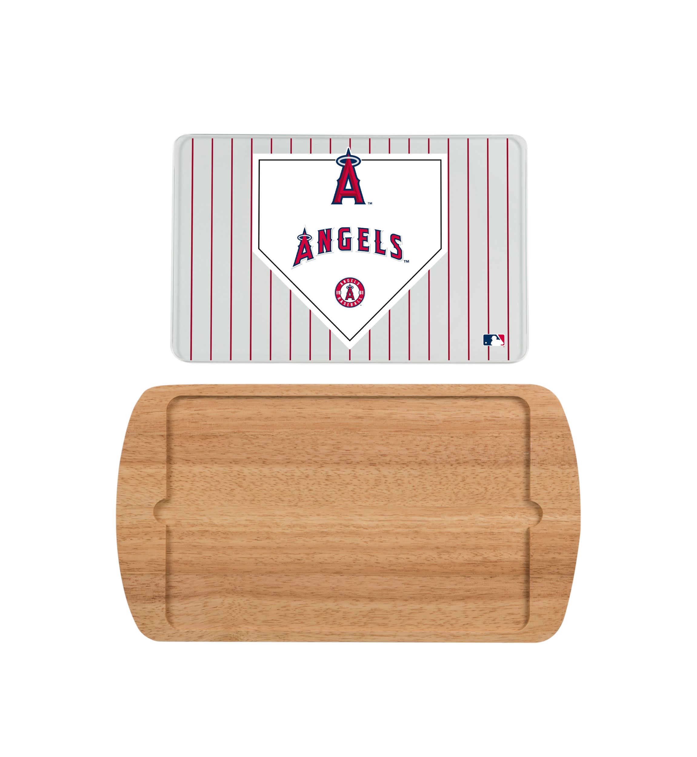 MLB Los Angeles Angels Billboard Glass Top Serving Tray
