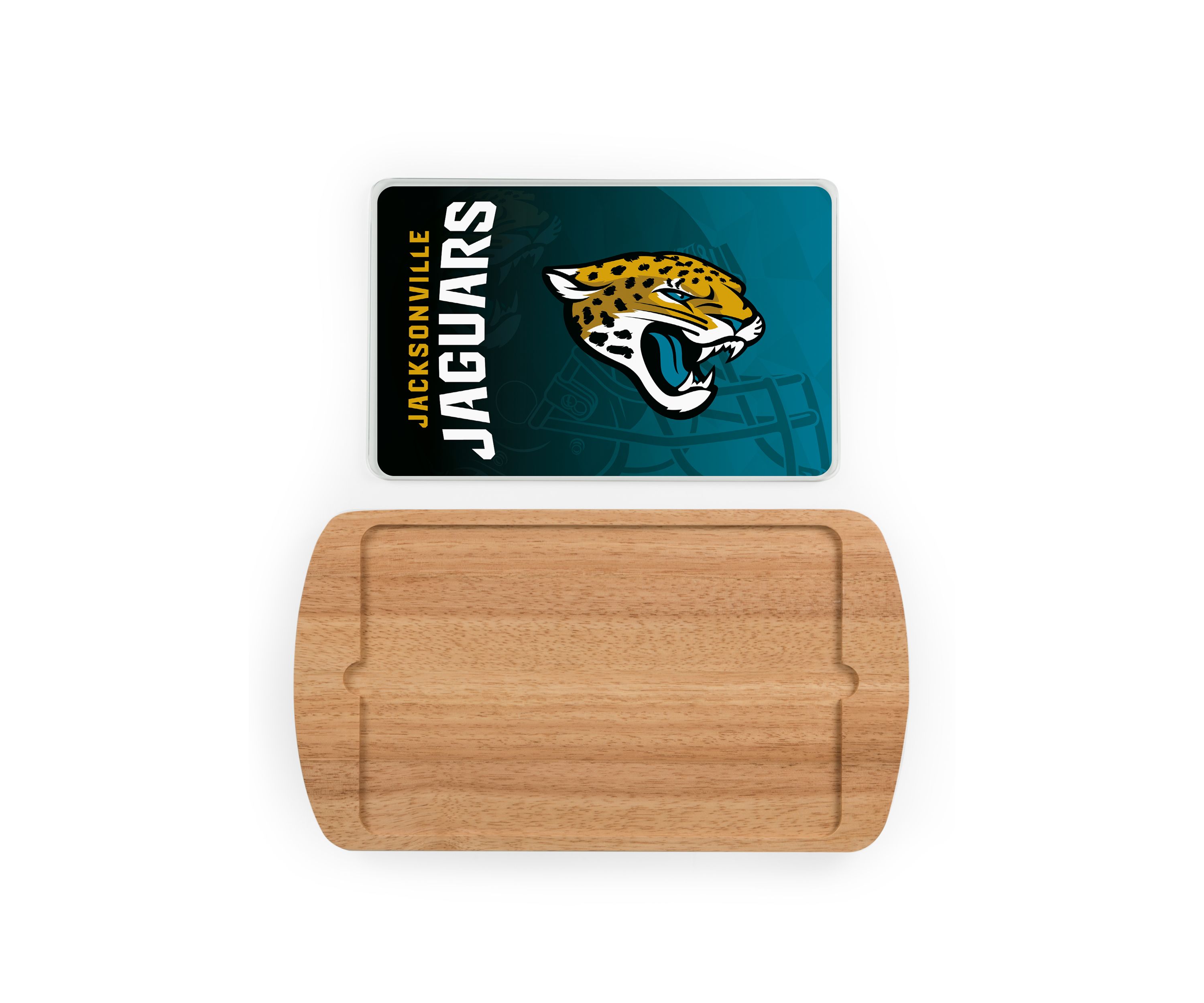NFL Jacksonville Jaguars Billboard Glass Top Serving Tray